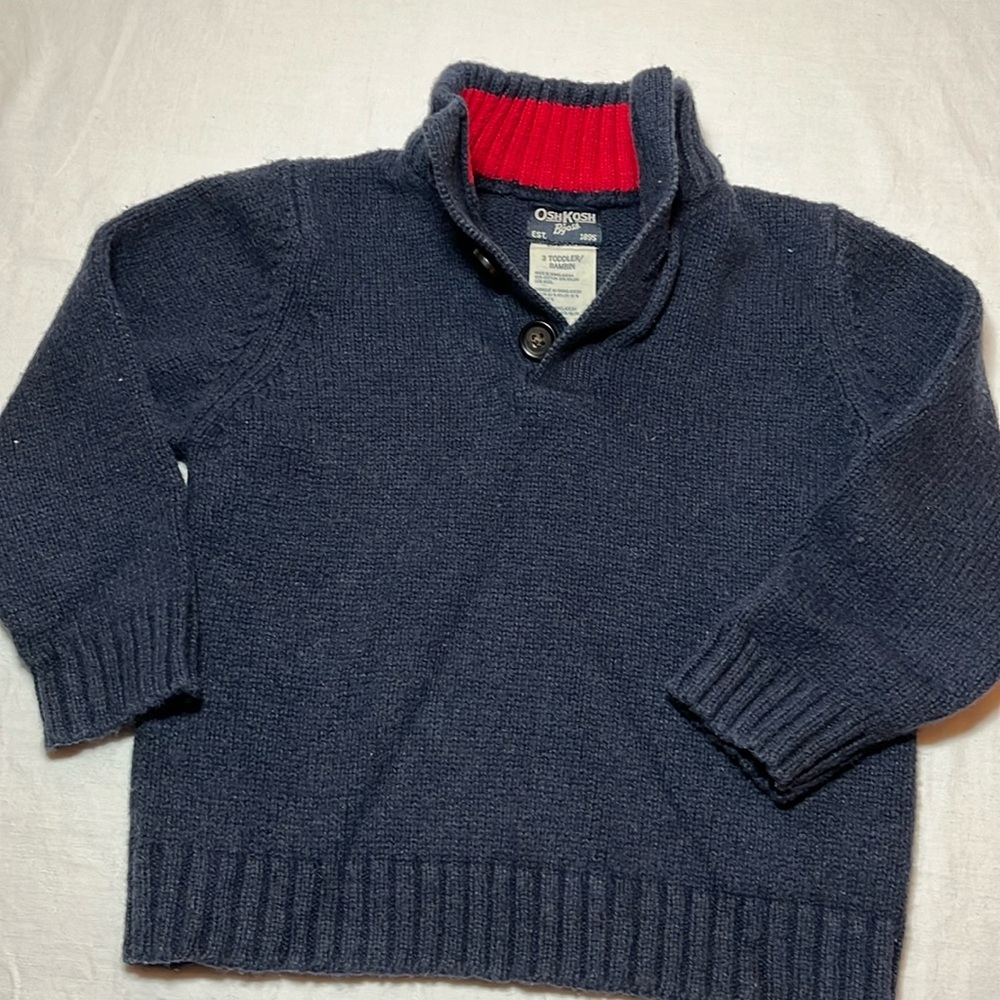 3T Oshkosh warm knit sweater